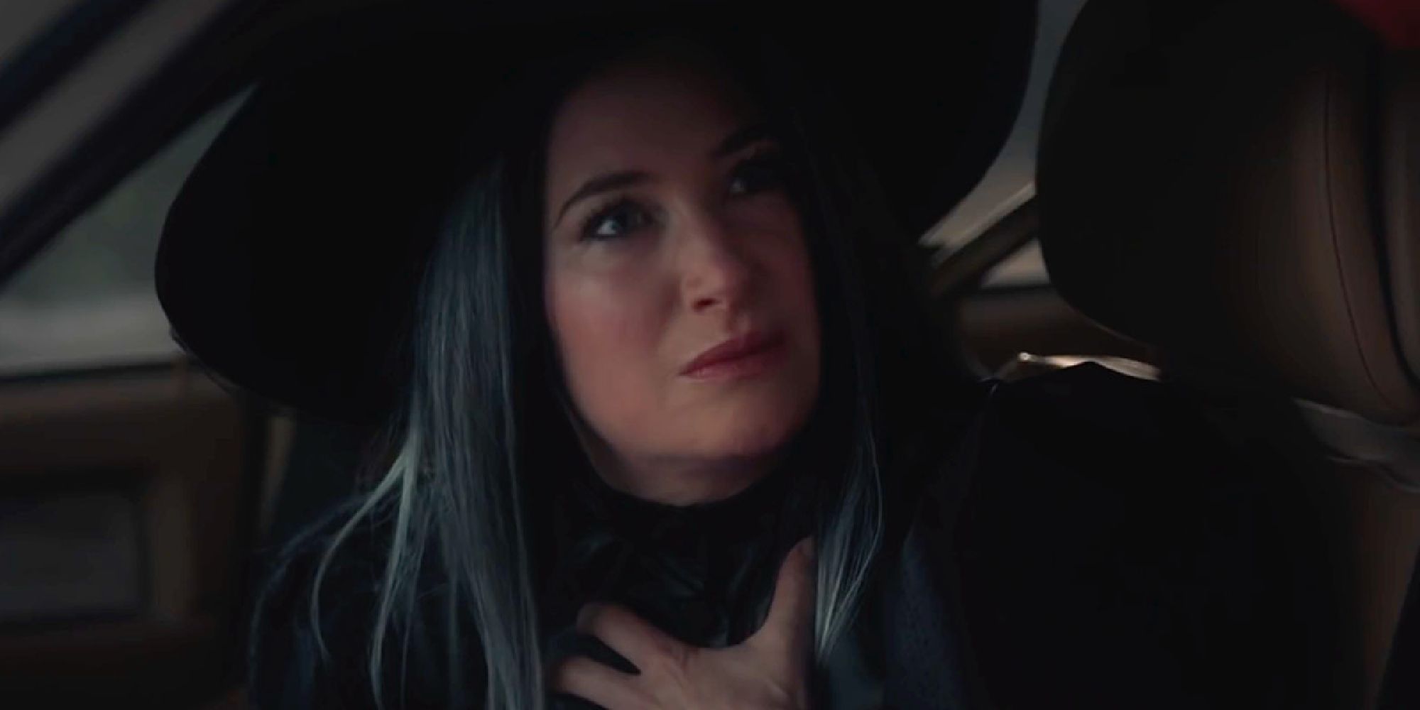 Agatha wearing a witch costume in WandaVision
