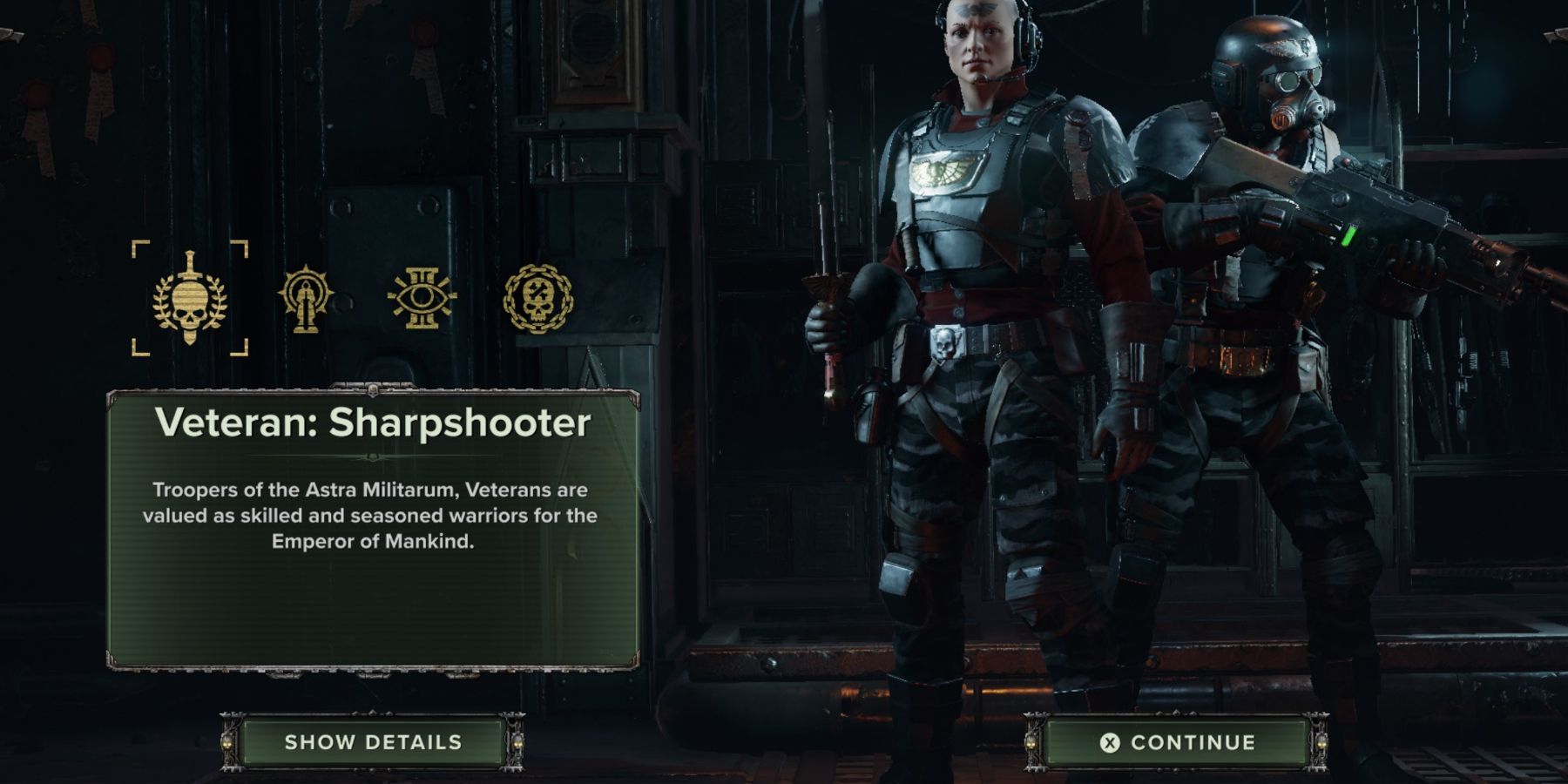 Warhammer 40,000 Darktide Choosing A Veteran Sharpshooter