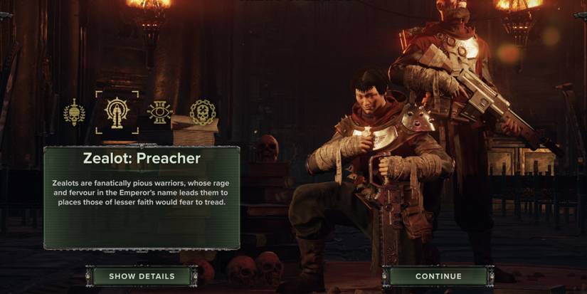 Warhammer 40,000 Darktide Choosing A Zealot Preacher
