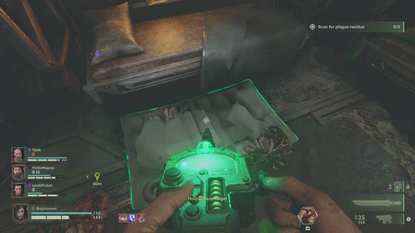 The Auspex indicating that a signal has been found.