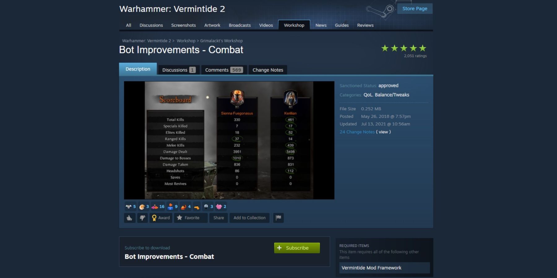 Warhammer Vermintide 2 Improved Bots - Combat In Steam Shop