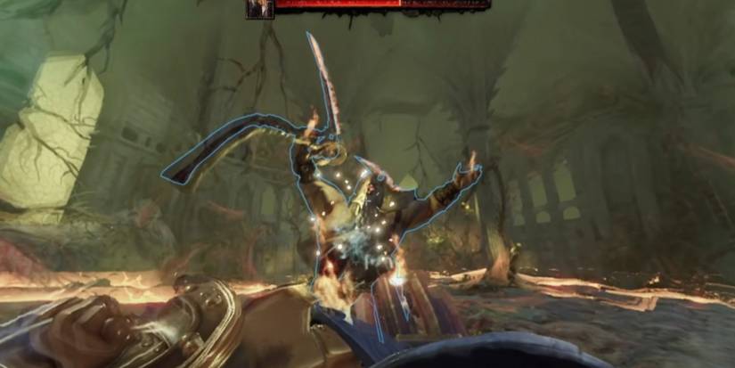 Warhammer Vermintide 2 Outcast Engineer Shooting A Monster