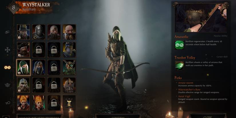 Warhammer Vermintide 2 Waystalker Selection