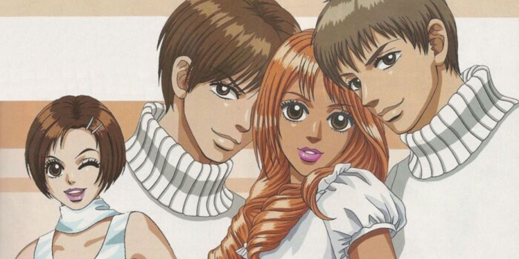 Momo Adachi, Sae Kashiwagi, And Kazuya Toji Tojigamori Kairi Okayasu (Peach Girl)