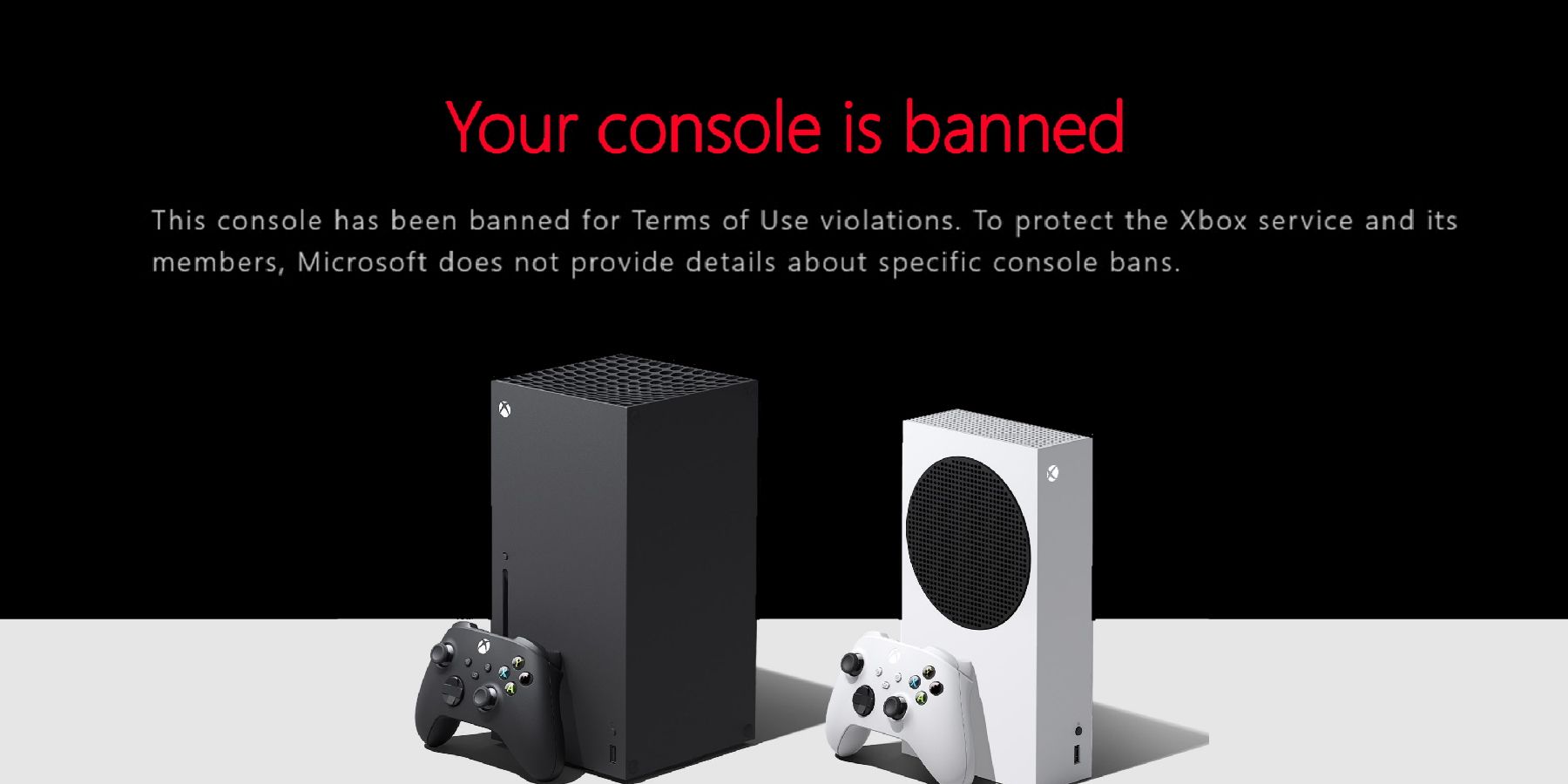 Xbox accounts ban
