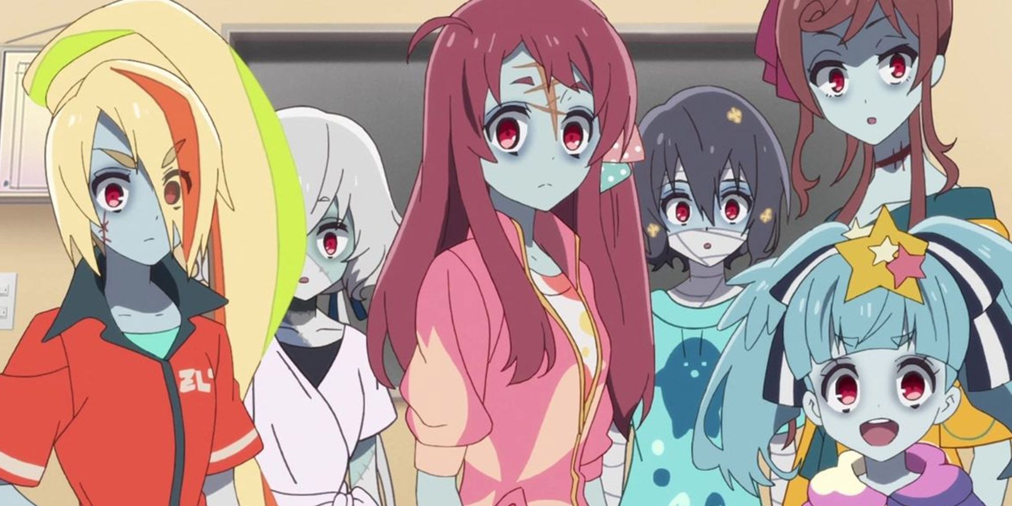 Zombieland Saga -Cast Of Girls All In Their True Zombie Apperances