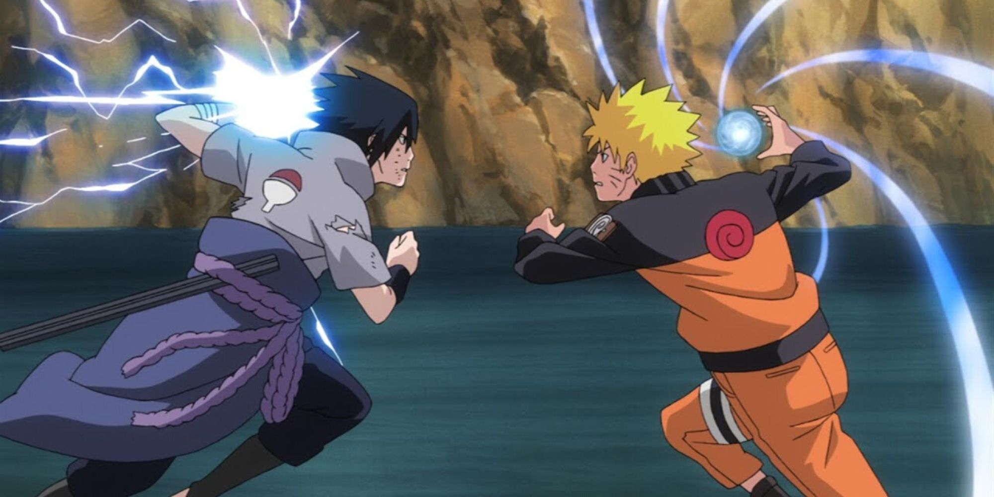 Naruto Uzumaki and Sasuke Uchiha in Naruto