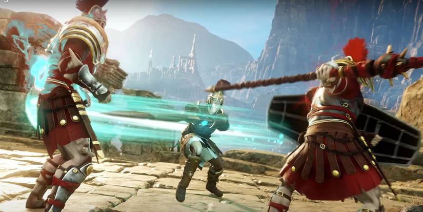 A Greatsword unleashing an attack-1