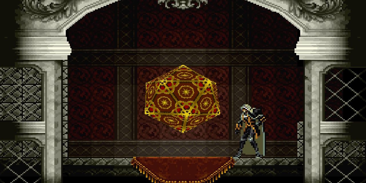A save room in Castlevania Symphony of the Night