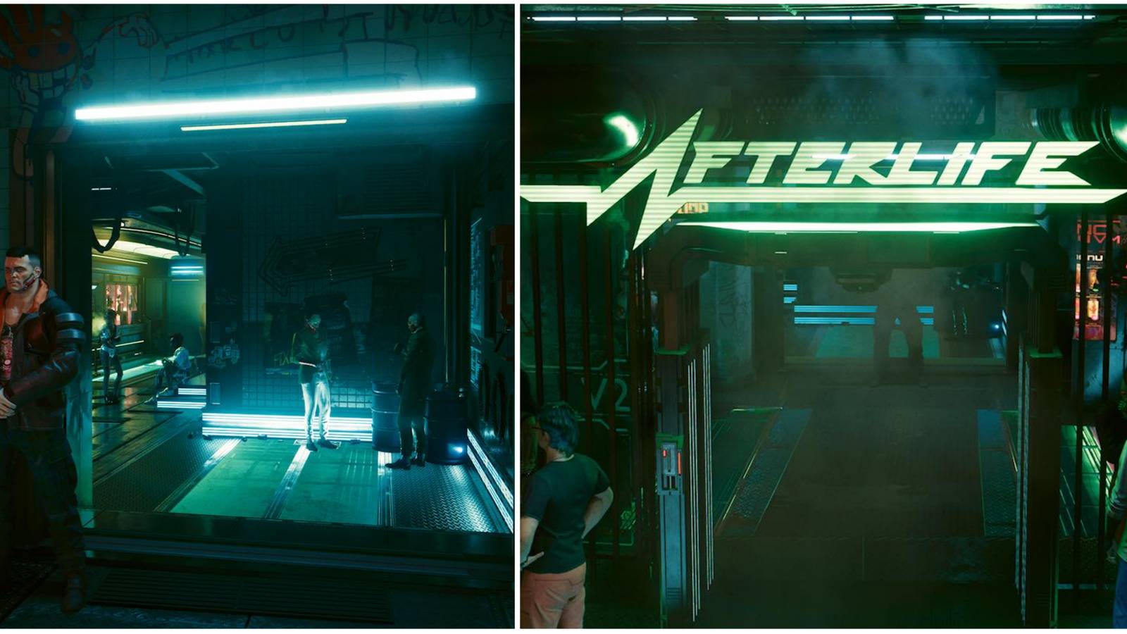 entrance to afterlife bar