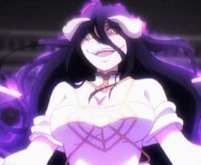 Albedo unleashes her Succubus aura in Overlord.