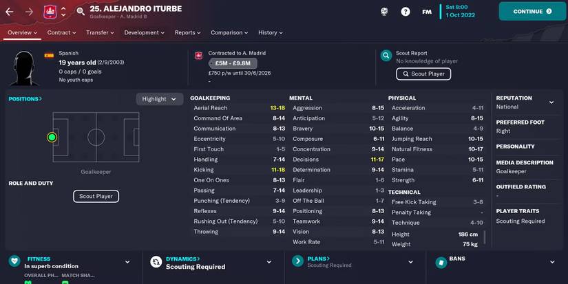 Alejandro Iturbe In Football Manager 23