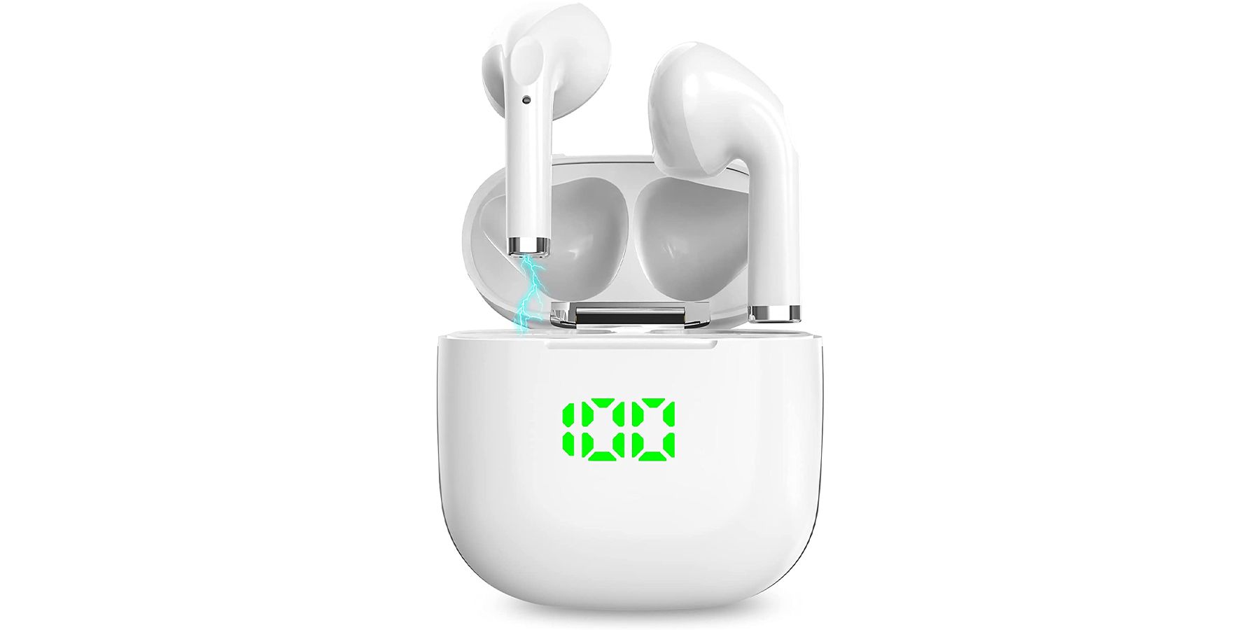 AMAFACE White Bluetooth Earbuds