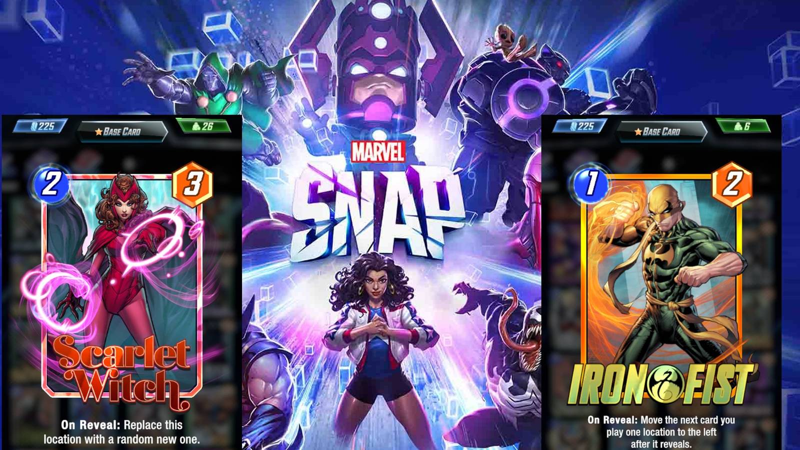 scarlet witch and iron fist in marvel snap