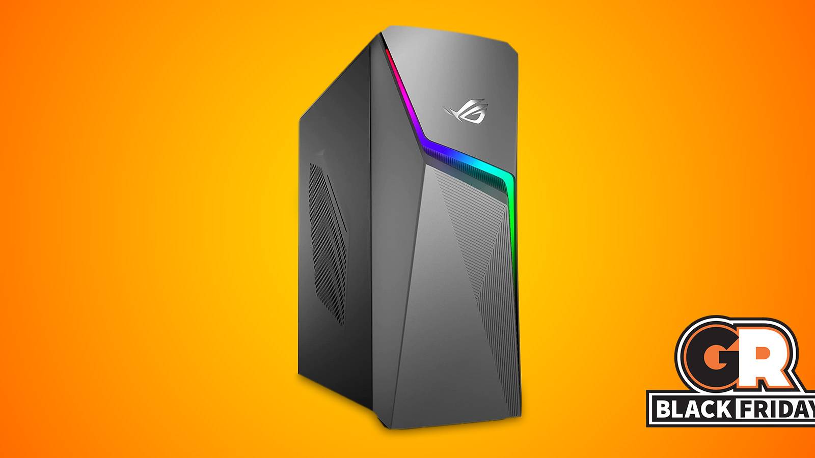 Asus ROG Strix G10 Gaming PC With Gamerant Amazon Black Friday Logo