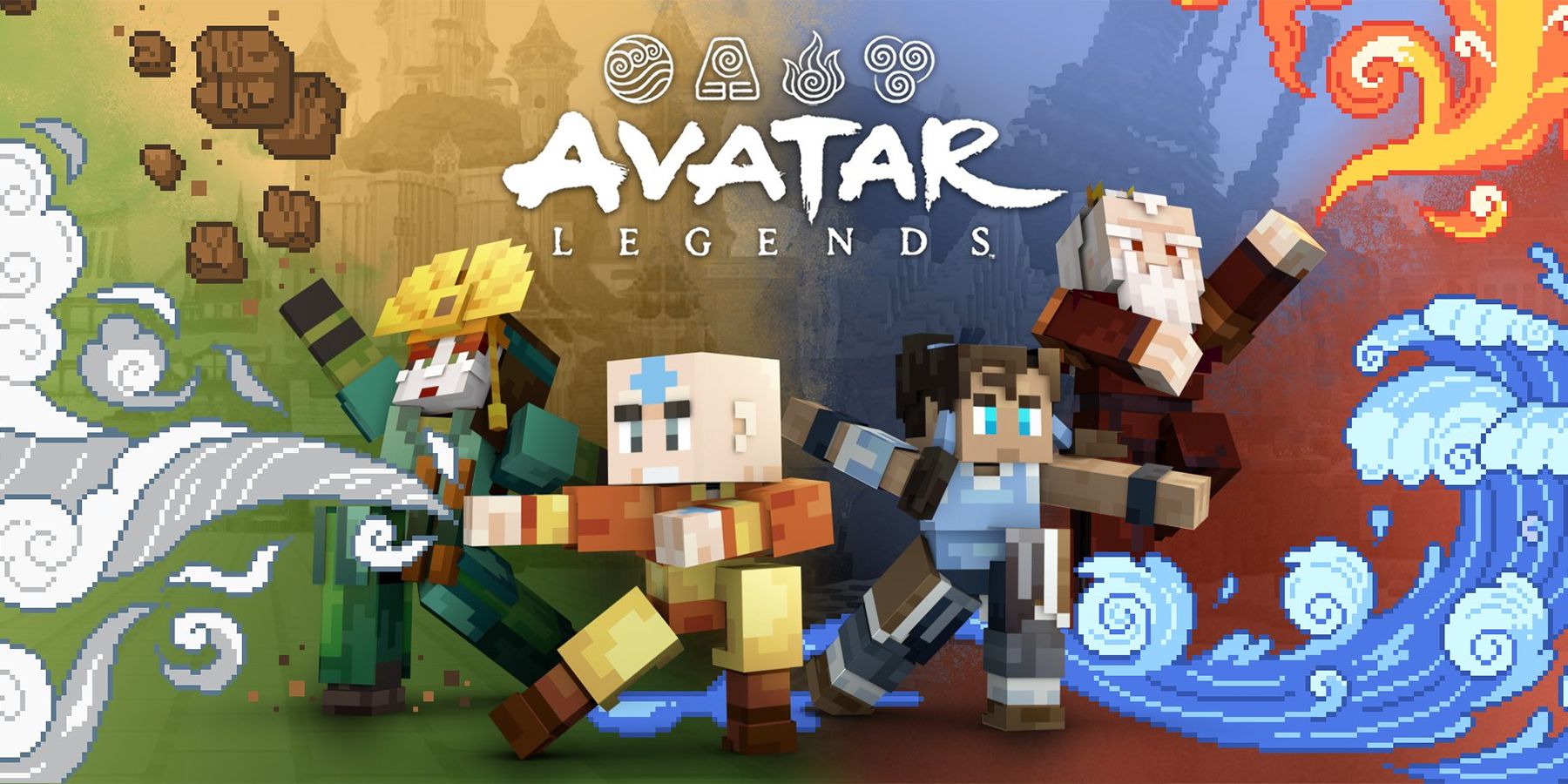 avatar minecraft legends dlc marketplace the last airbender legend of korra aang kyoshi roku