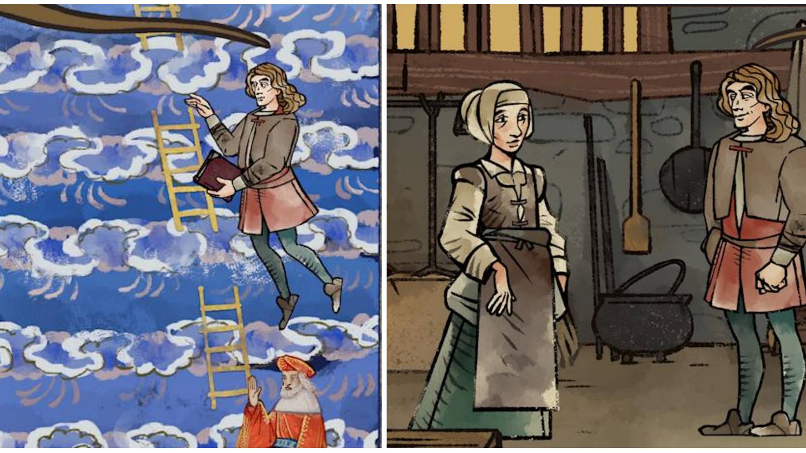 making background choices to influence andreas's personality