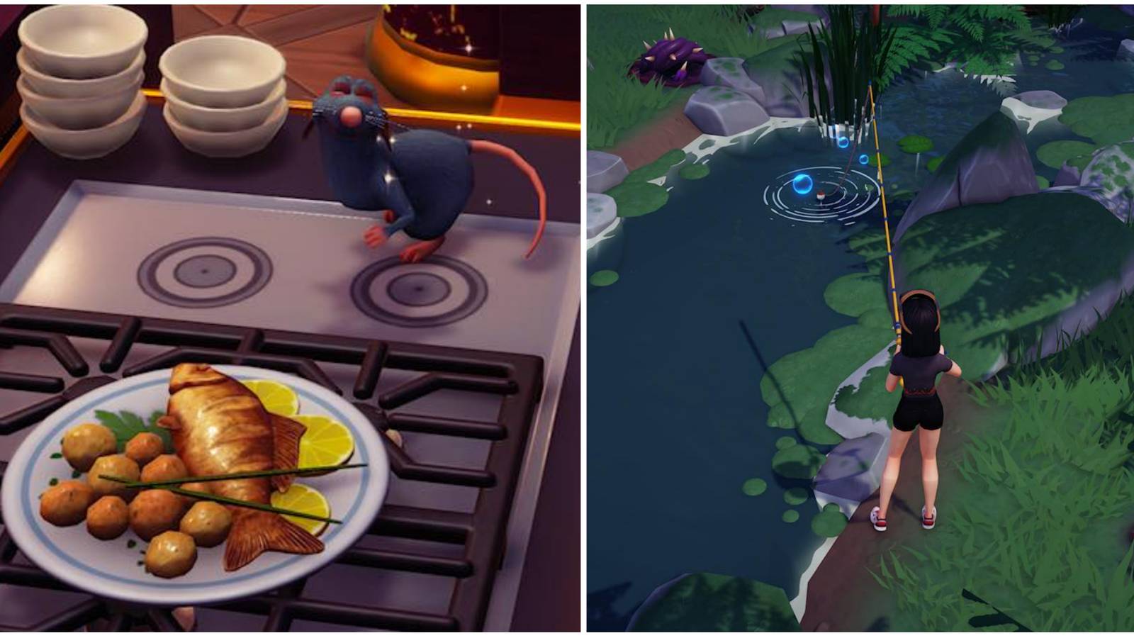 finished baked carp, fishing in forest of valor