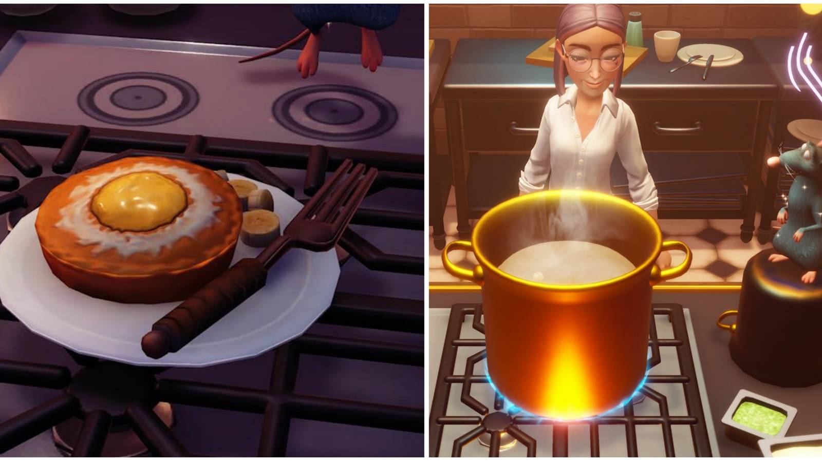 banana pie presentation and cooking with remy