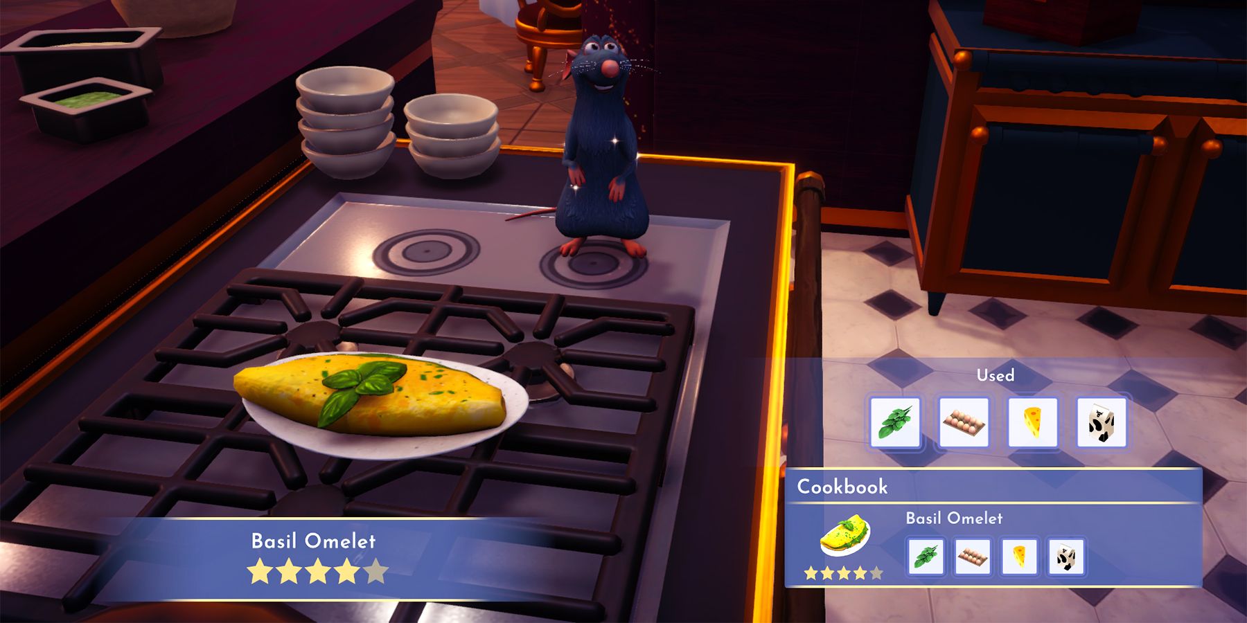 basil omelet in disney dreamlight valley