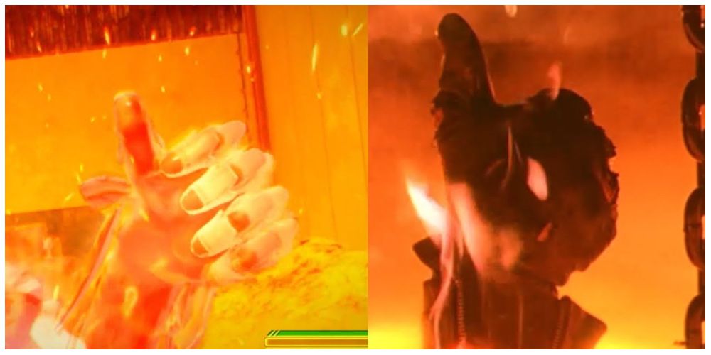 the Terminator 2 reference comparison in Bayonetta 3