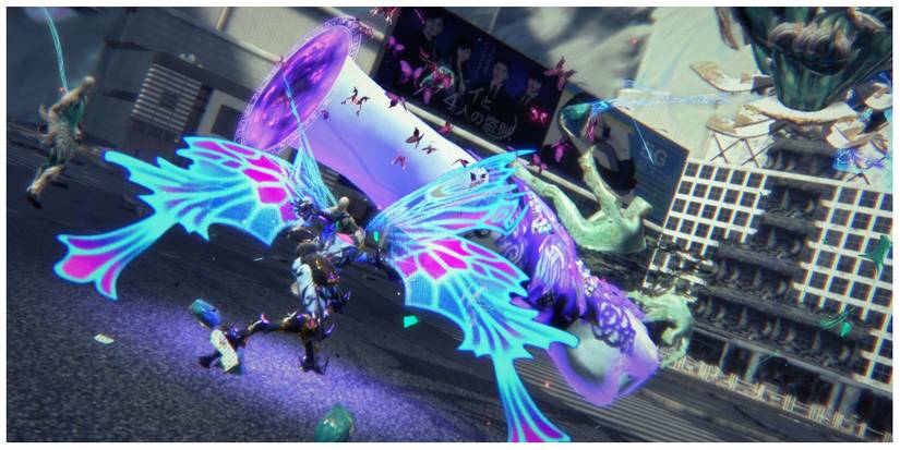 Viola as a faerie in Bayonetta 3