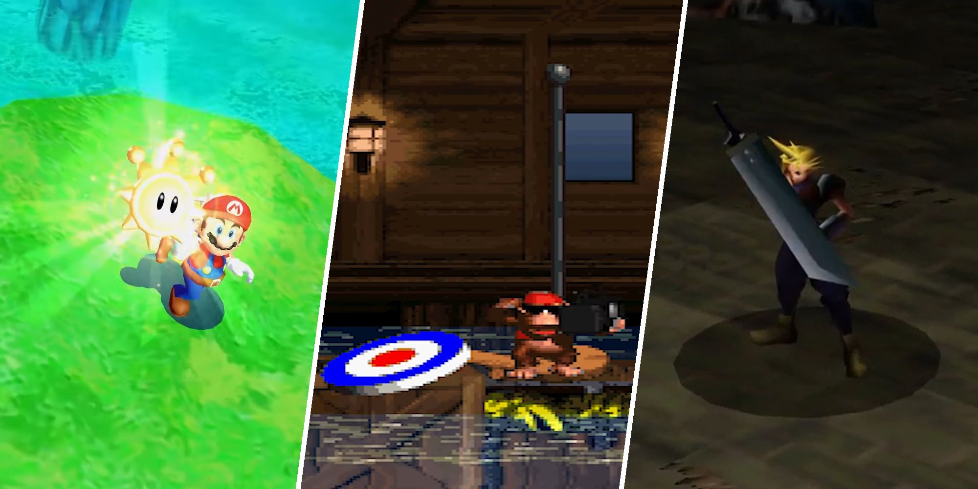 The Best Video Game Victory Poses (Super Mario Sunshine, Donkey Kong Country 2, and Final Fantasy 7)