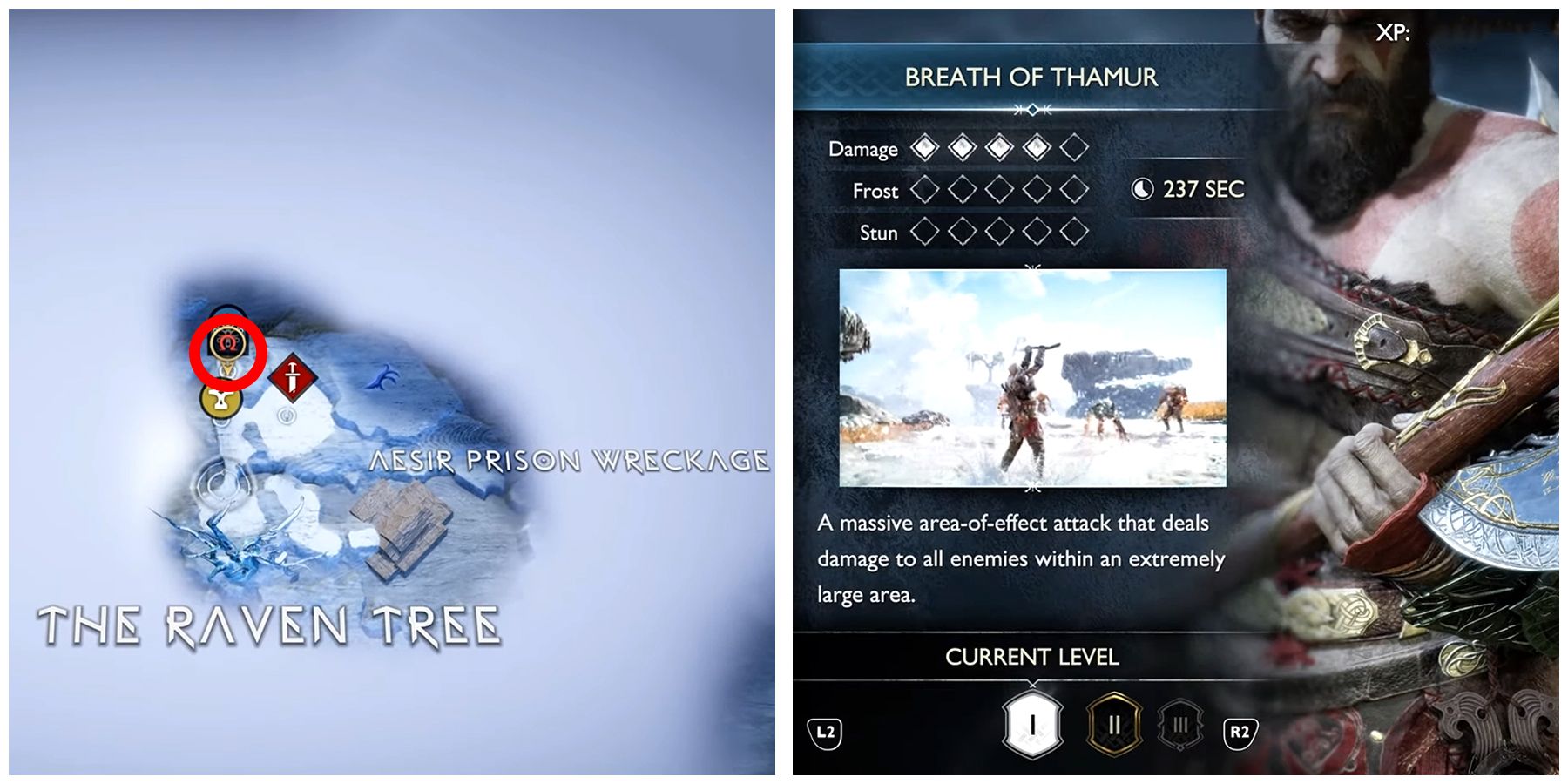 breath of thamur location in god of war raganrok