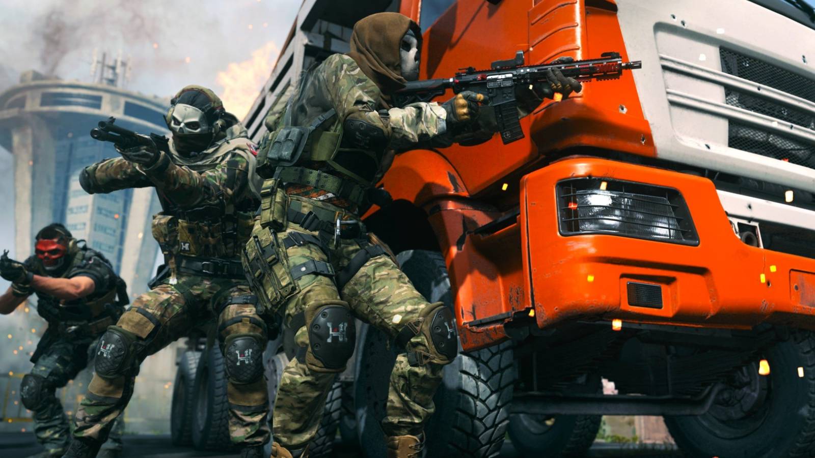 call of duty modern warfare soldiers truck