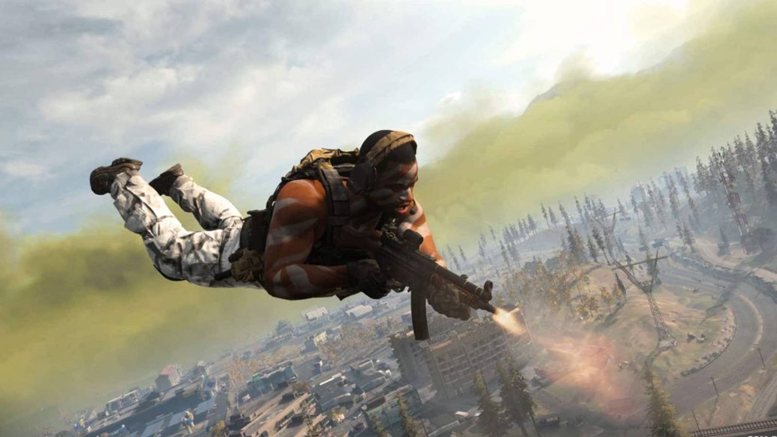 warzone falling from the sky