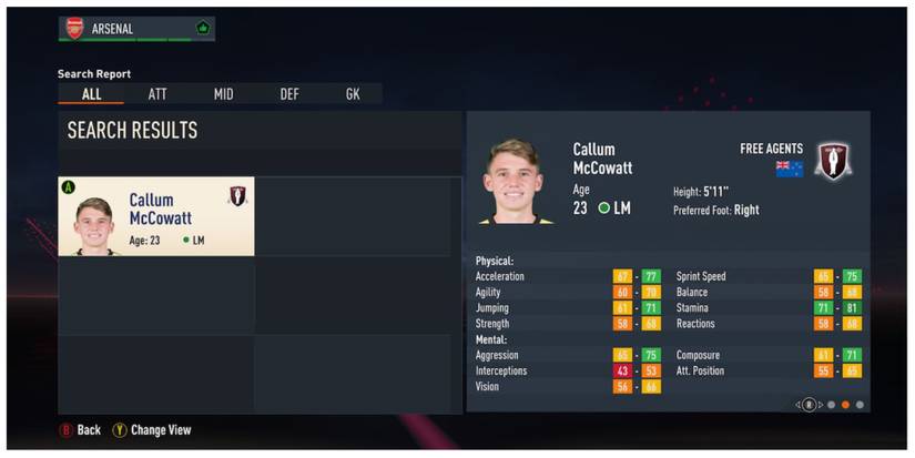 callum McCowatt fifa 23