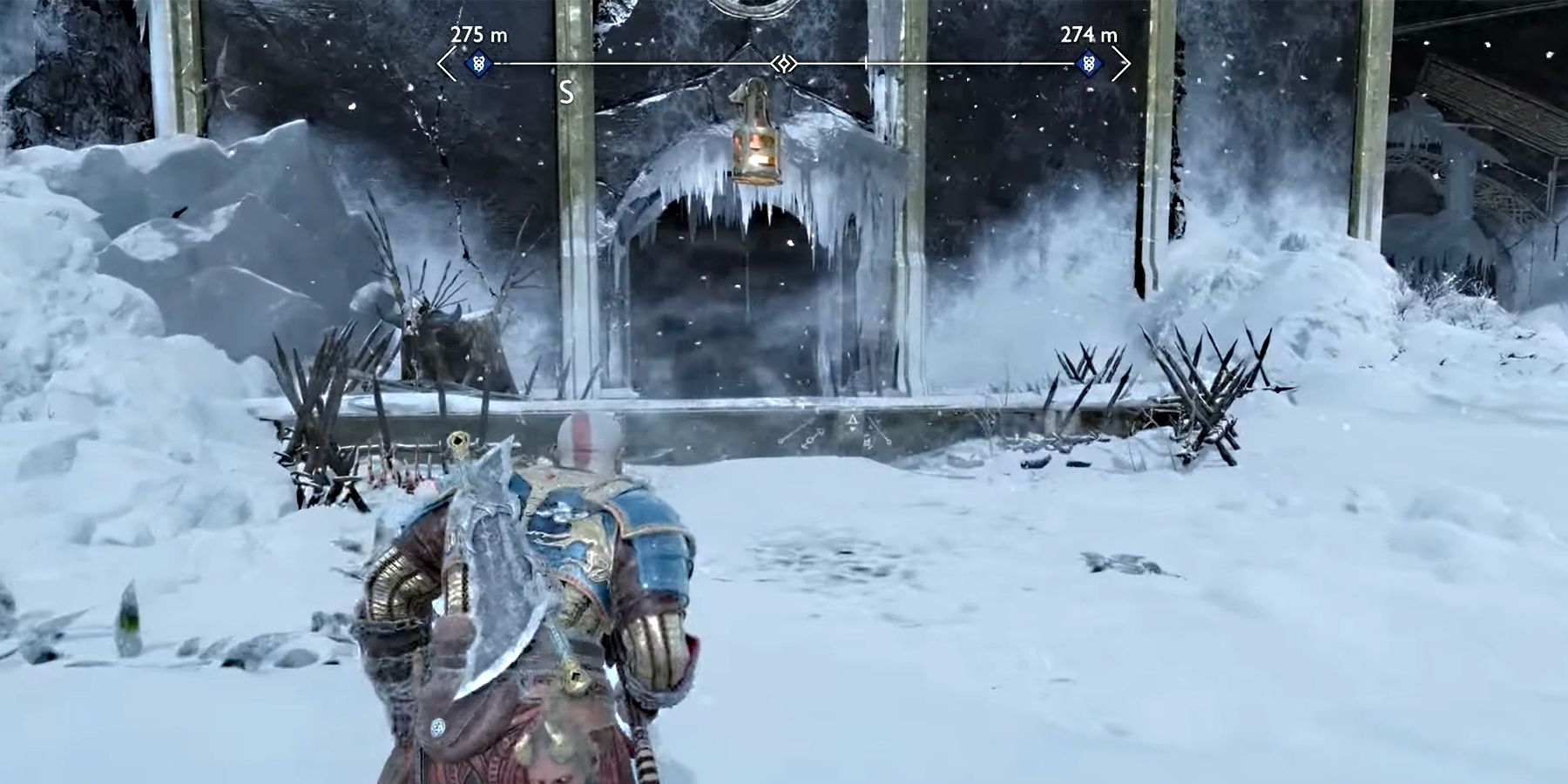 camp entrance in god of war ragnarok