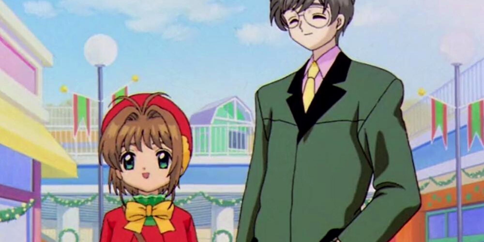 Sakura and Yukito in Cardcaptor Sakura