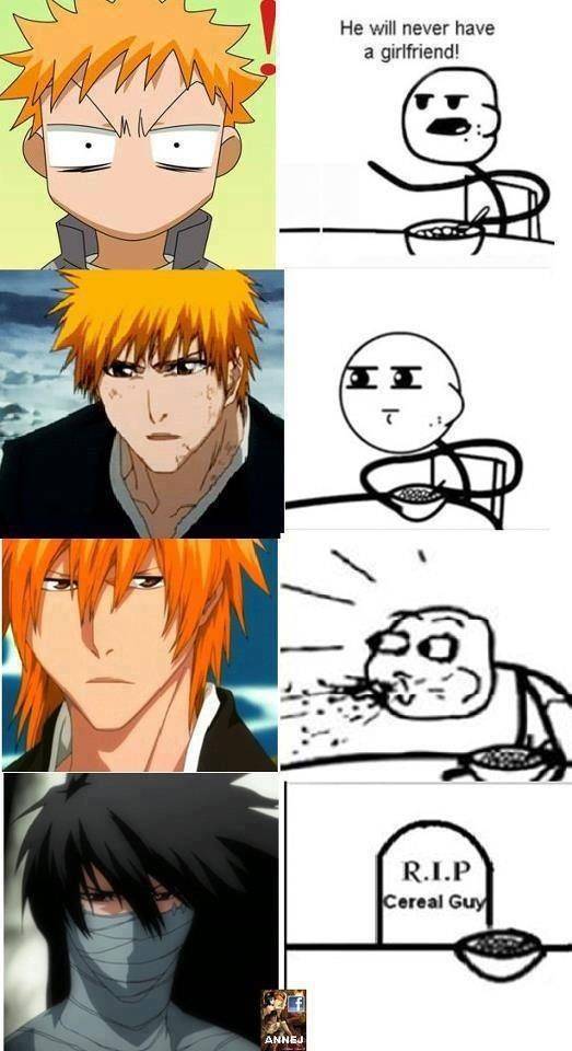 Kurosaki Ichigo cereal guy meme