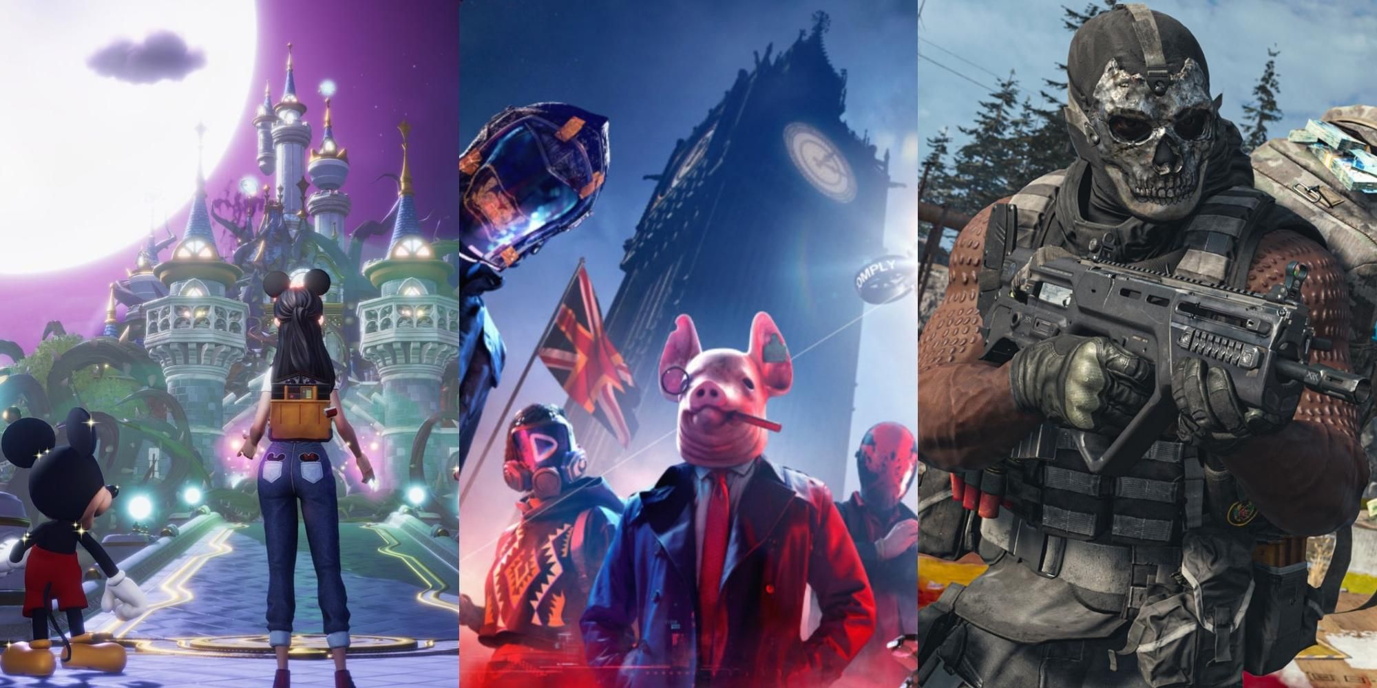 characters in Disney Dreamlight Valley, characters in Watch Dogs Legion, soldier in Call of Duty Warzone