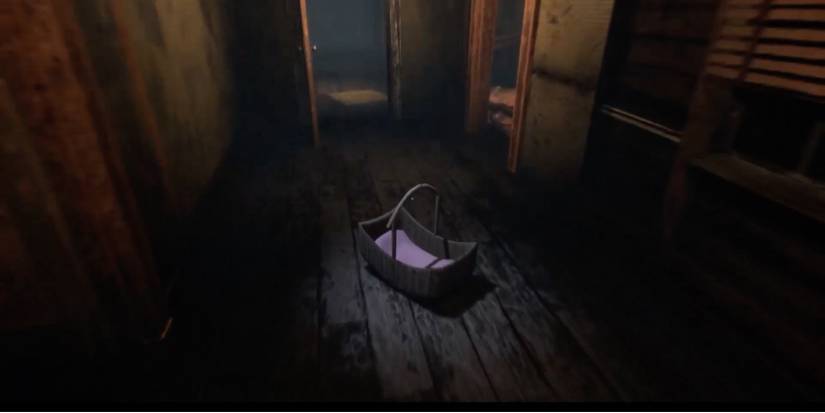 Player discovers a cradle in the guard's house