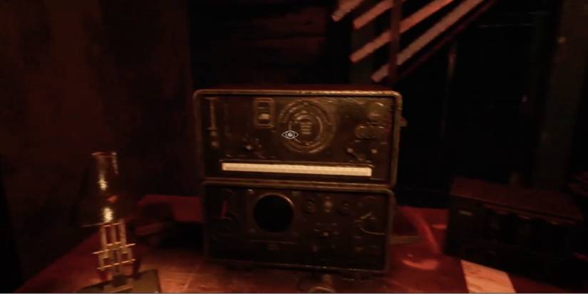 Player uses the radio in the game to save his progress