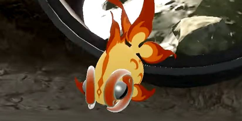 Chi-Yu is freed from the seal after pressing the big button in Pokemon Scarlet & Violet