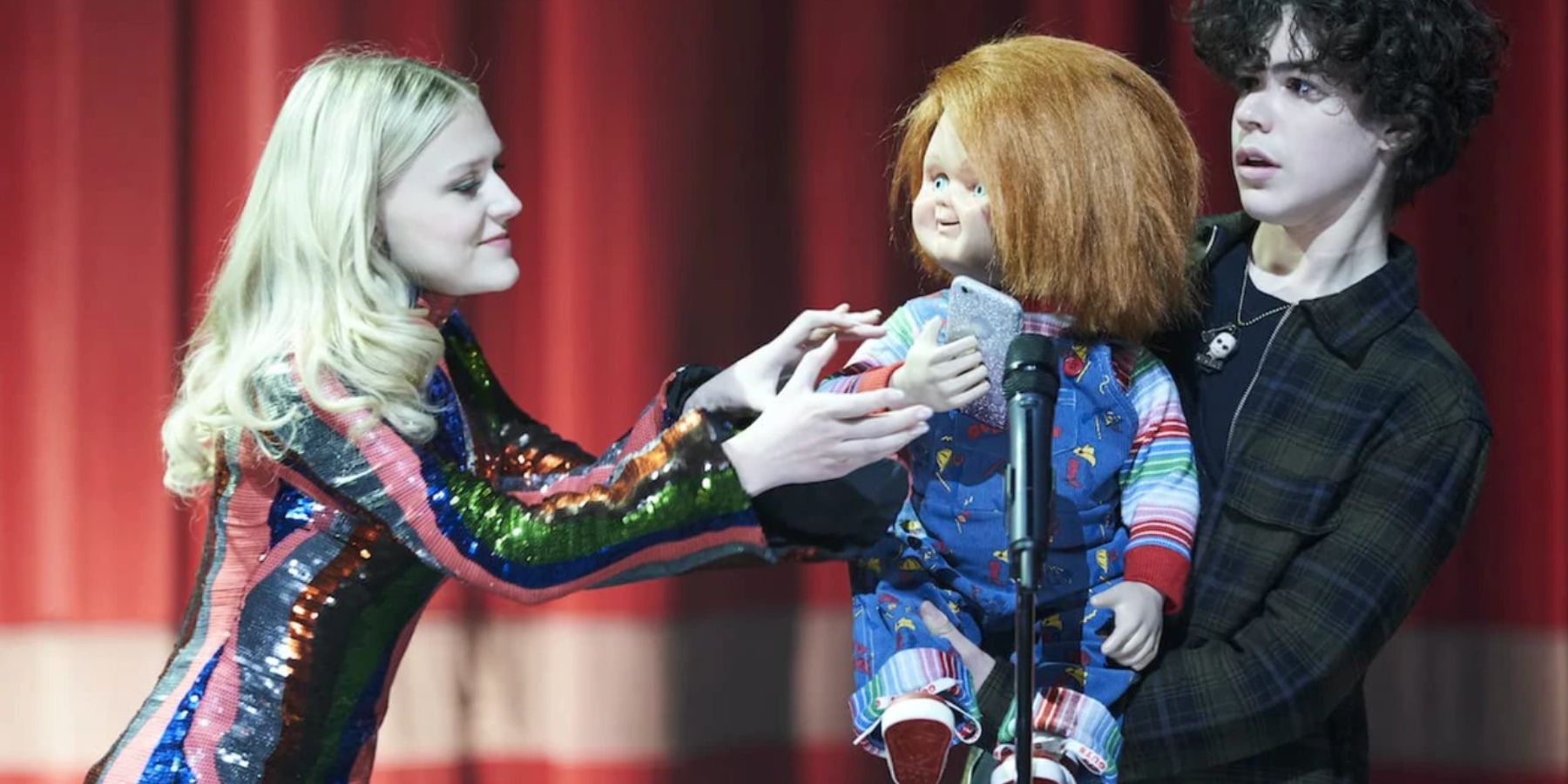 Lexy, Chucky and Jake in Chucky the TV show