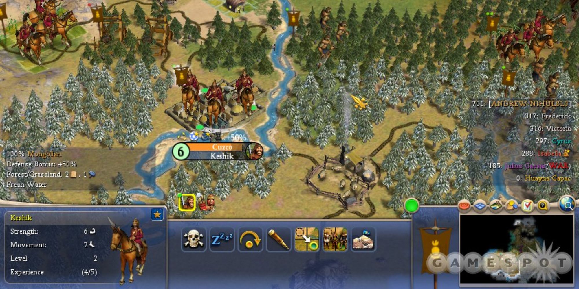 Civilization IV Map Screen