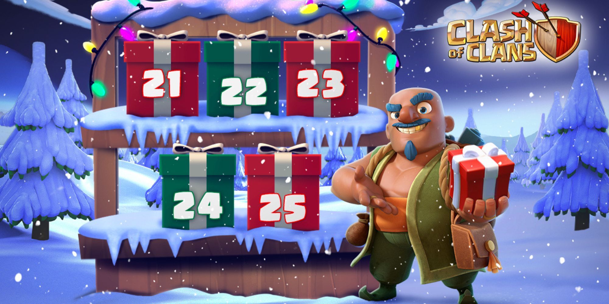 Clash of Clans - Holiday Trader Special Christmas Event - Daily Present Boxes 