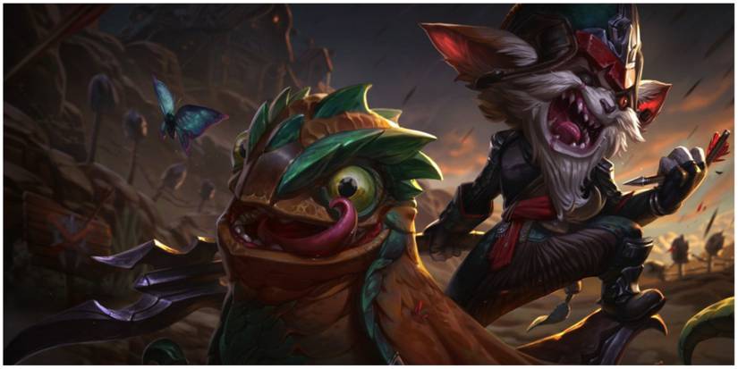 Kled Riding Into Battle With Skarl