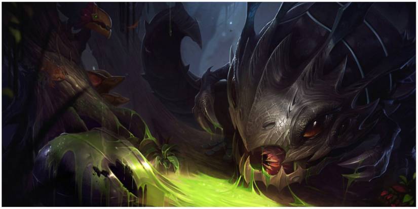 KOg'maw Kneeling Beside His Victim