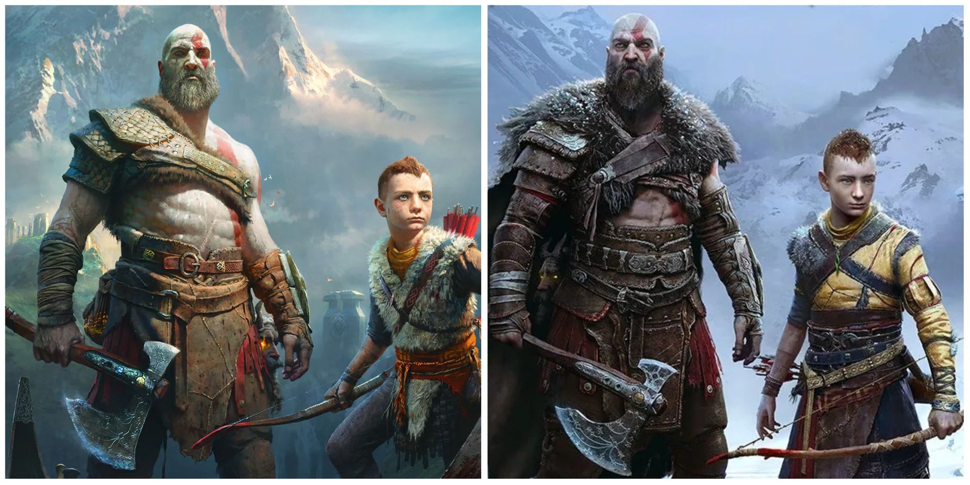 God of War Ragnarök vs God of War [2018]