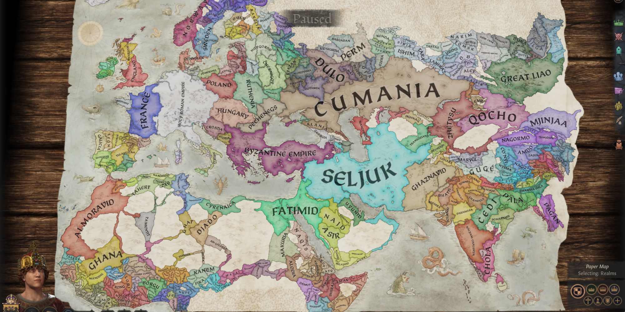 Crusader Kings 3 full map in 1066