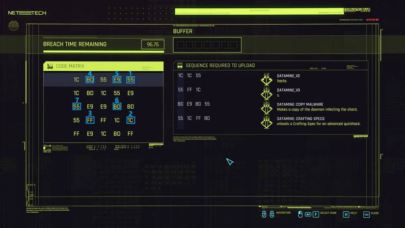 code sequence for spellbook