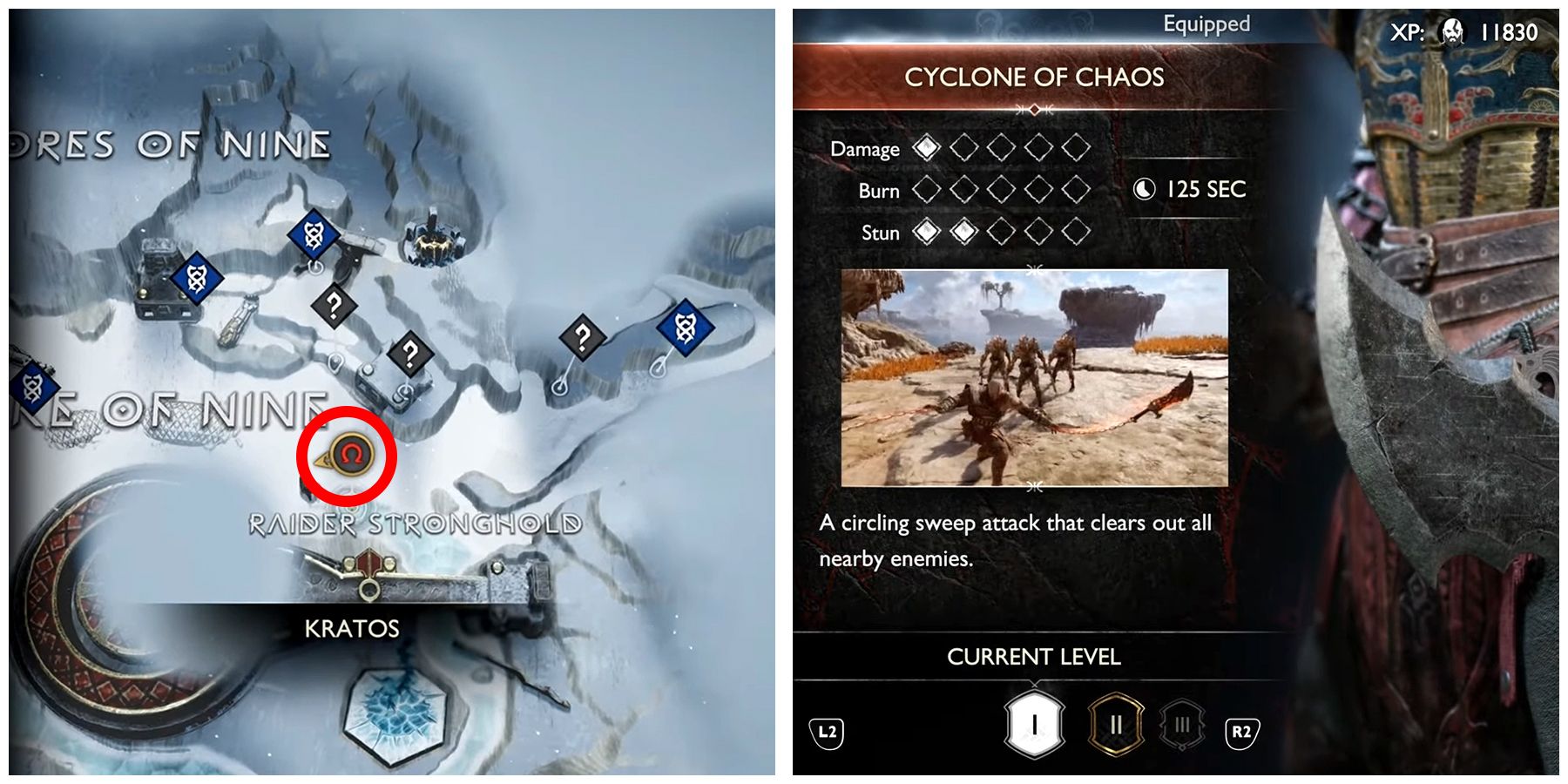 cyclone of chaos location in god of war ragnarok