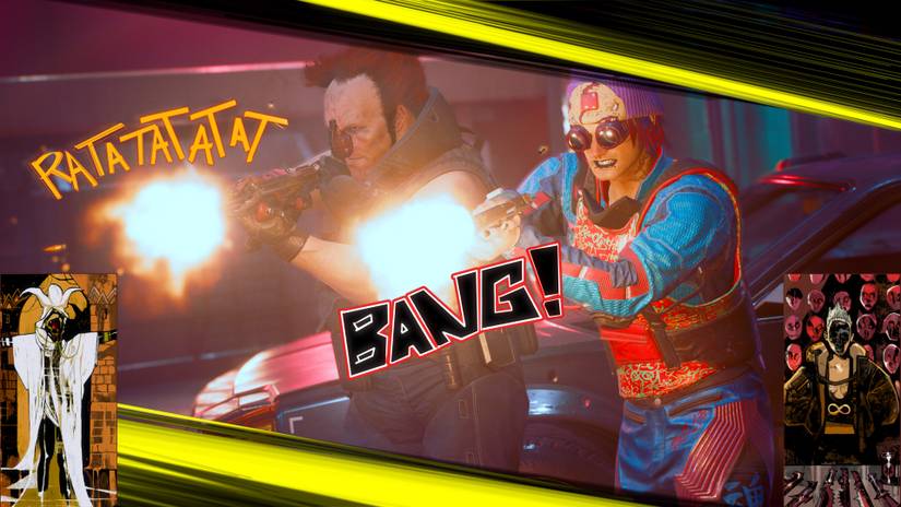 V and Ozob side by side in a shootout