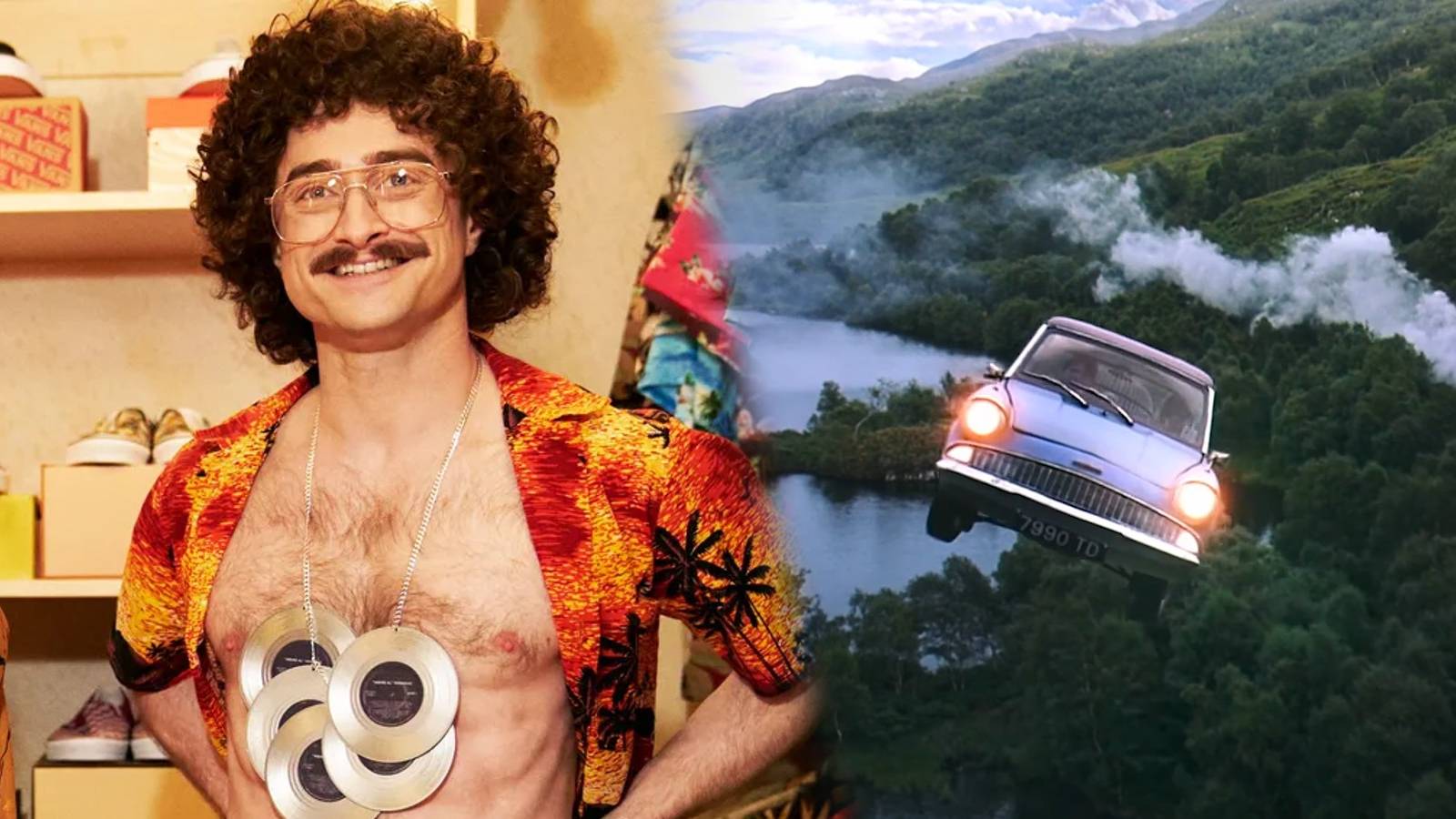 Daniel Radcliffe Weird: The Al Yankovic Story Harry Potter car