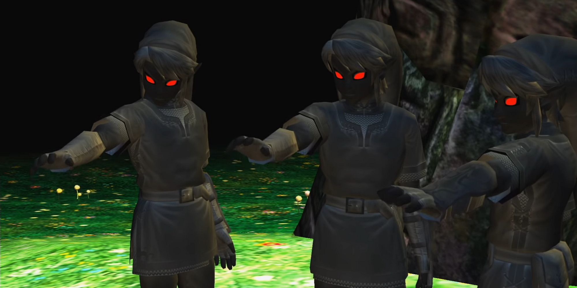 three dark link from the video game The Legend of Zelda: Twilight Princess